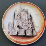 piatto ceramica DecoArt con duomo di Orvieto