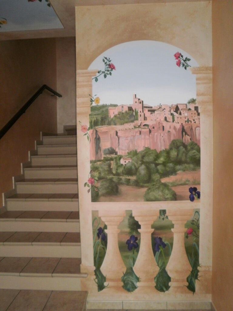 trompe l'oeil su muro